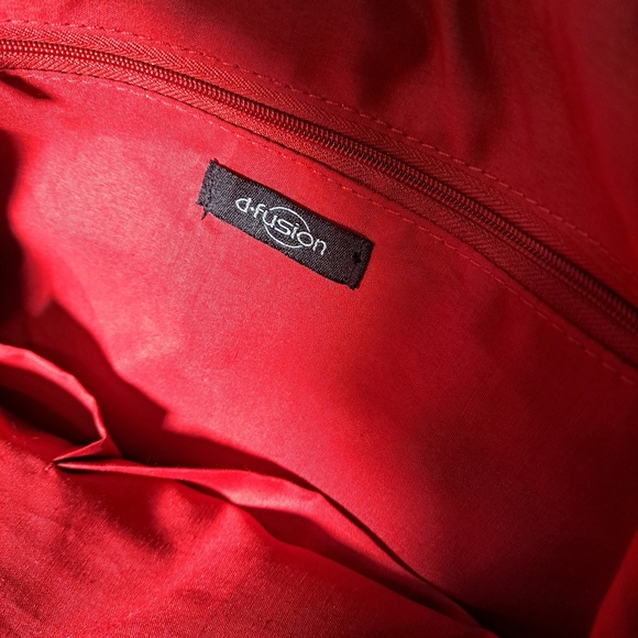 D-Fusion Red Snake Skin Hand bag Y2k - Picture 7 of 7